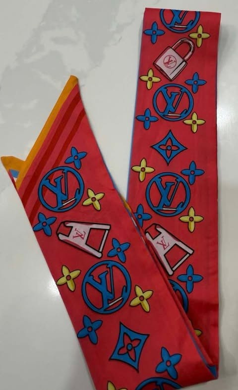 Purse scarf L red