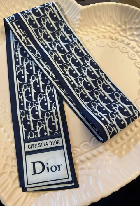Purse scarf CD dark blue