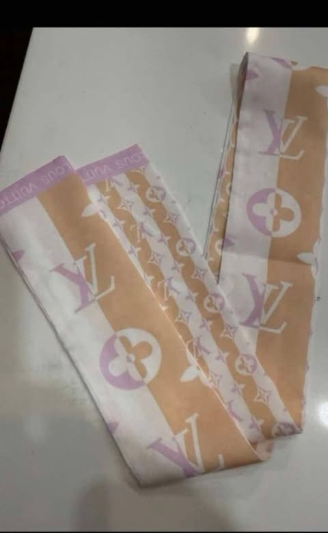 Purse scarf L peach