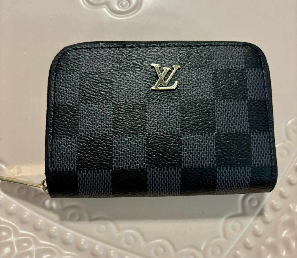 Card holder L zipper checker