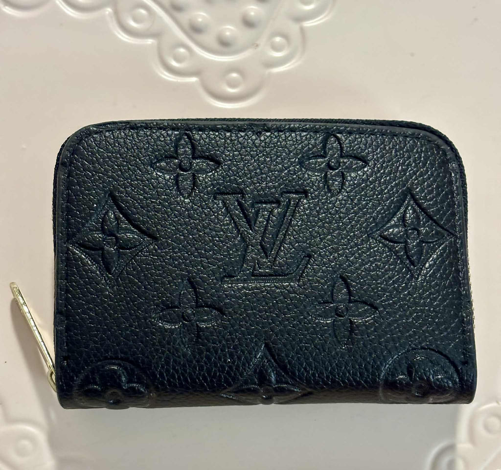 Card holder L zipper embossed