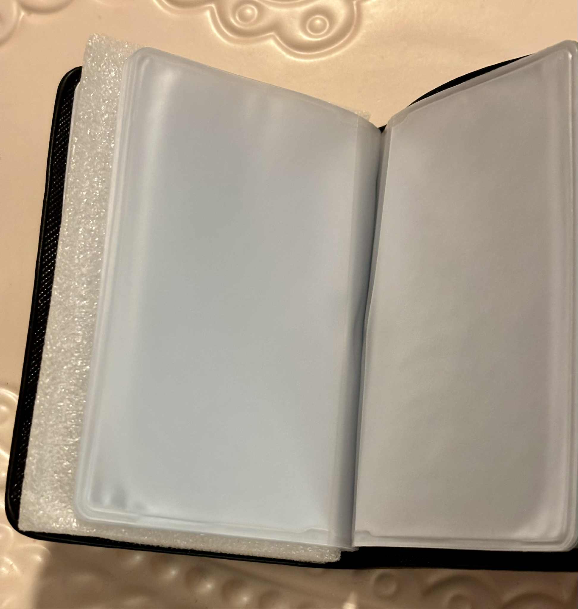 Card holder L plastic brown logo