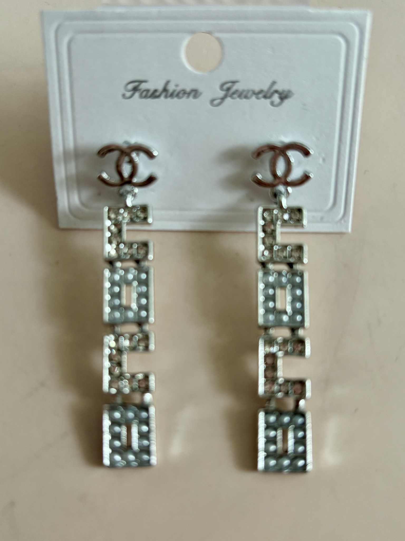 Earrings C coco silver