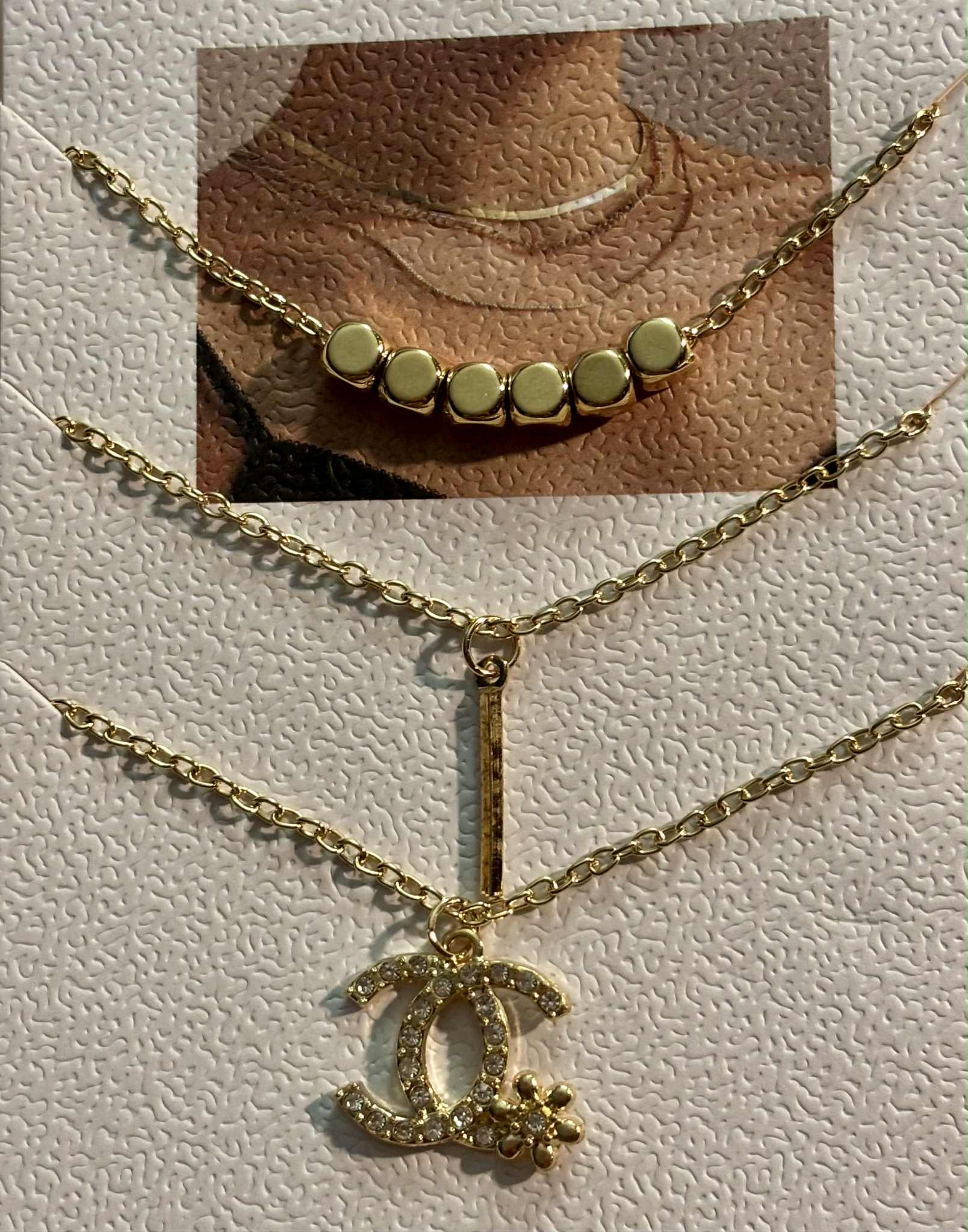 Necklace C flower 3 in 1