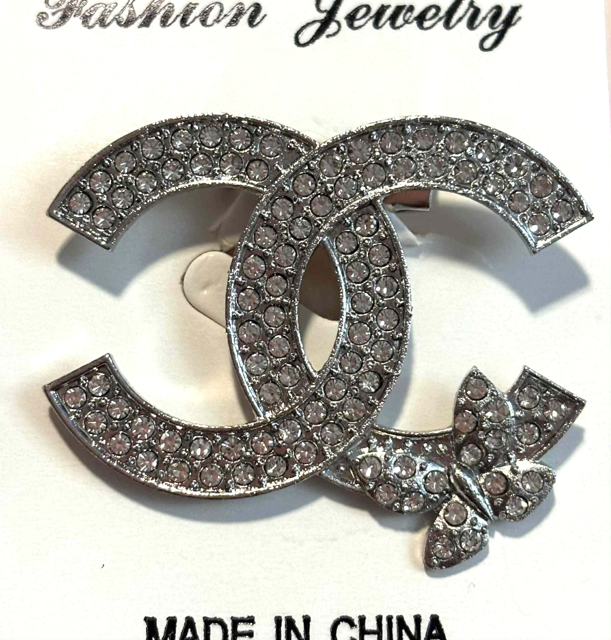 Broach C flower silver