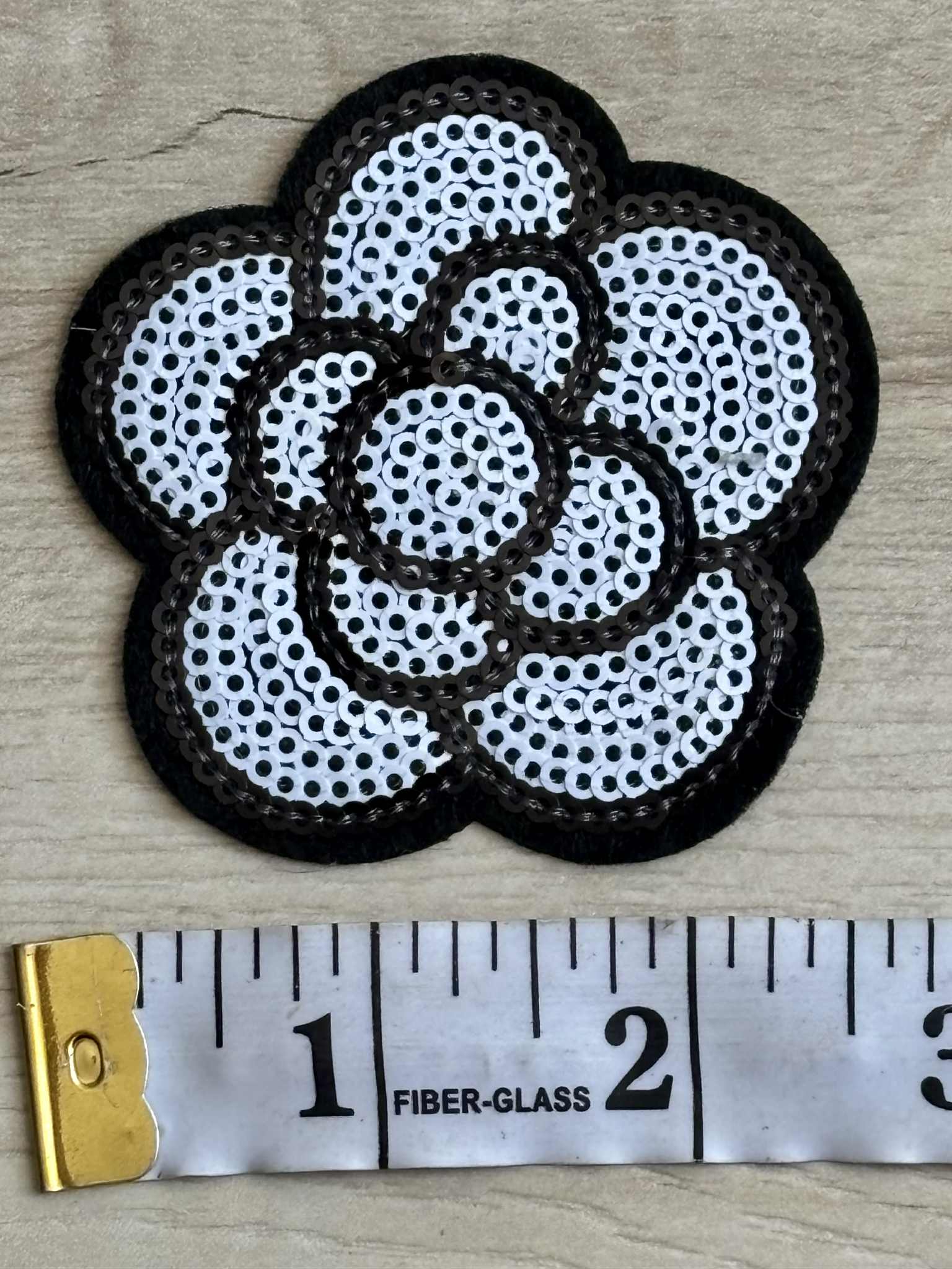 Patch C flower white