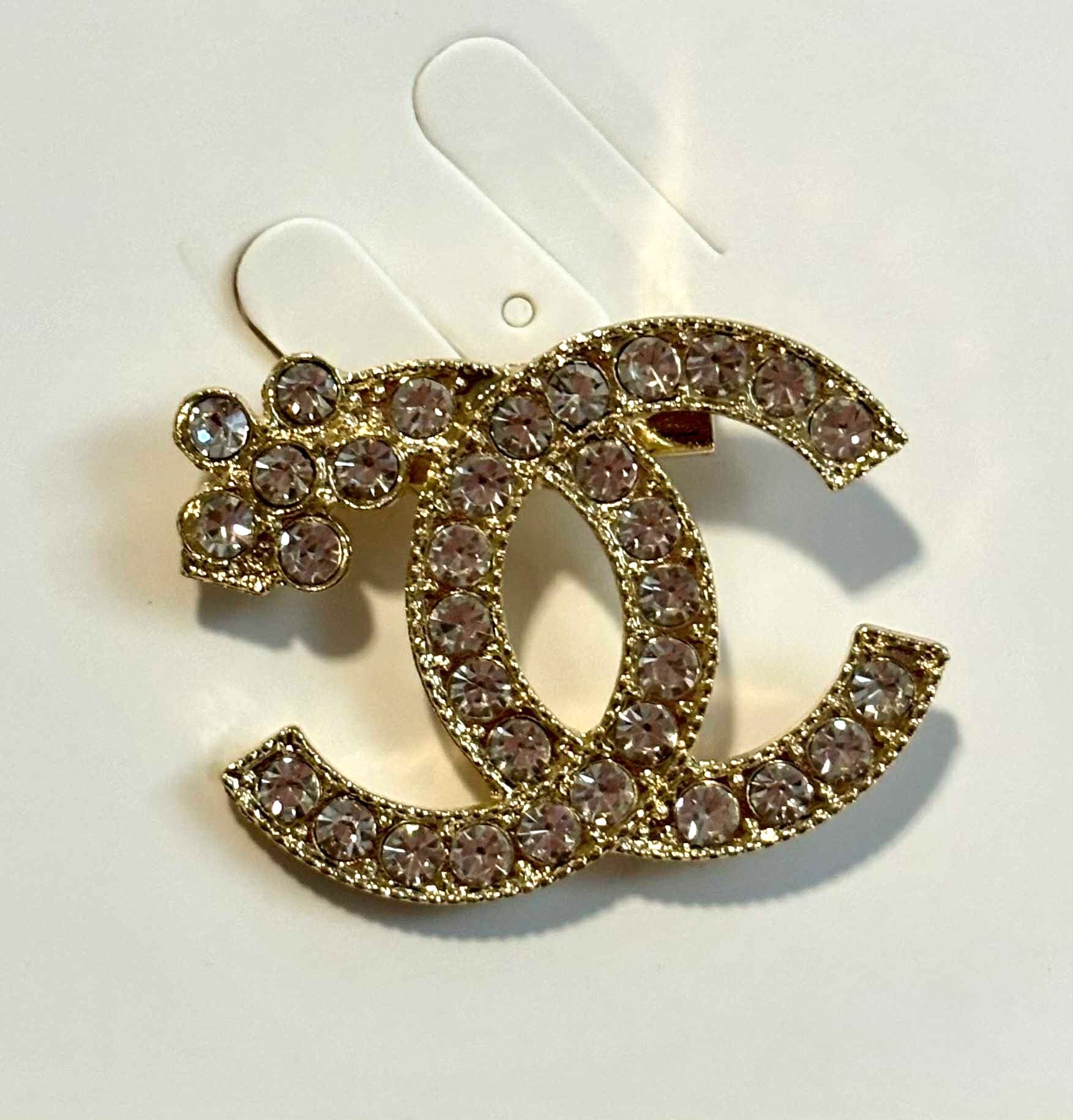 Broach C flower gold sm