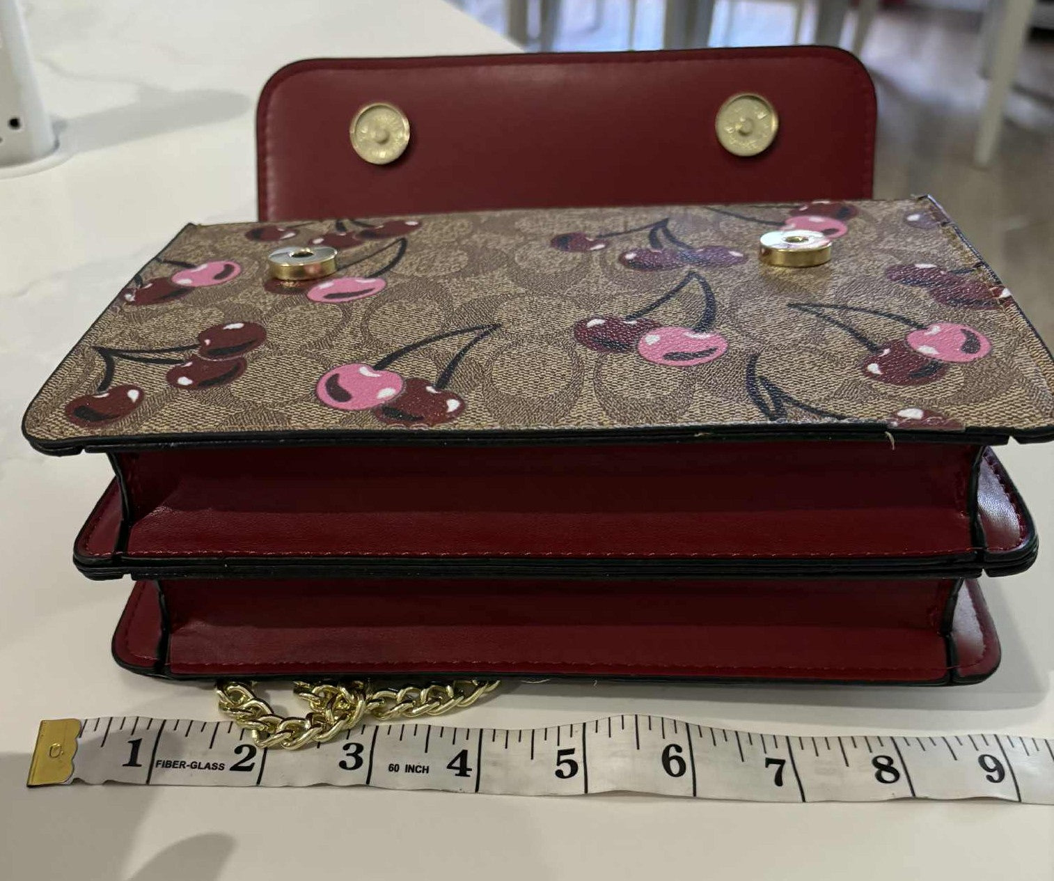 Purse C cherry brown