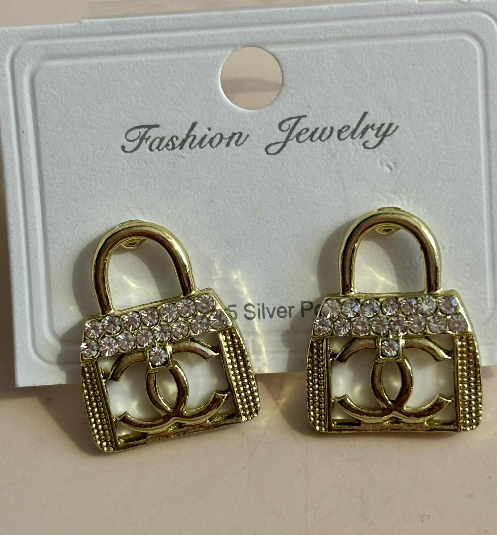 Earrings C purse gold