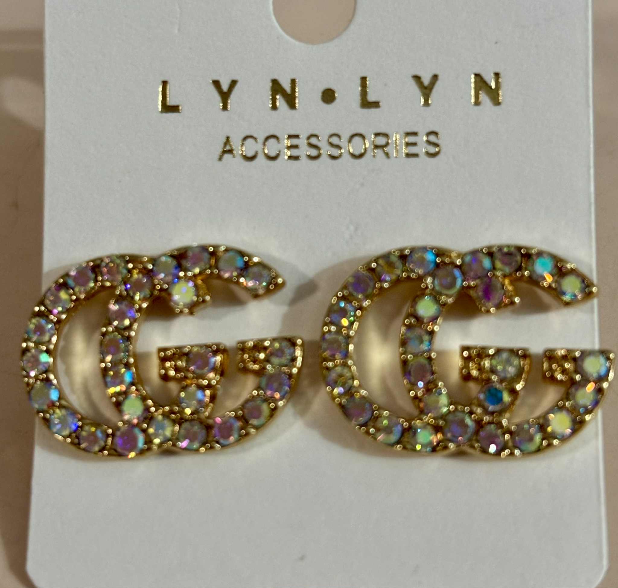 Earrings G bling gold