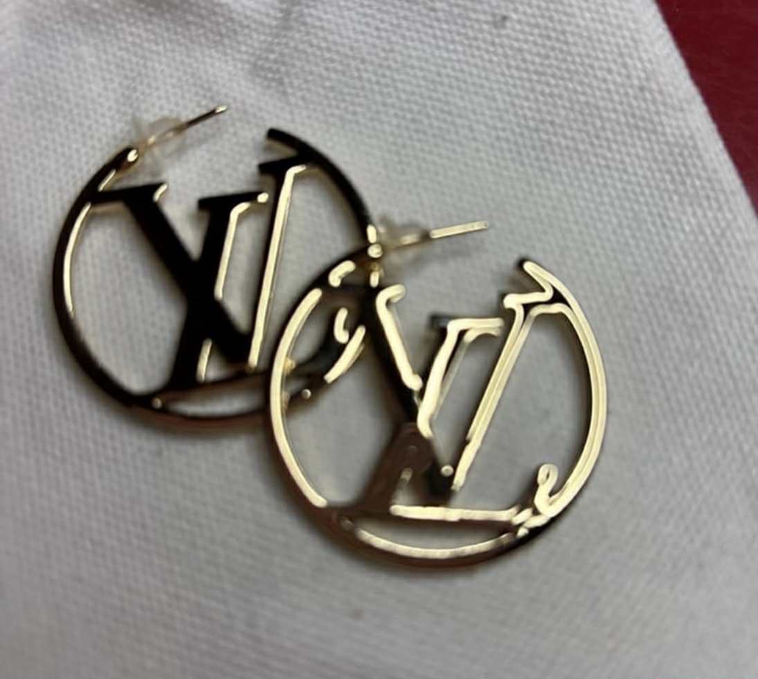 Earrings hoop L gold