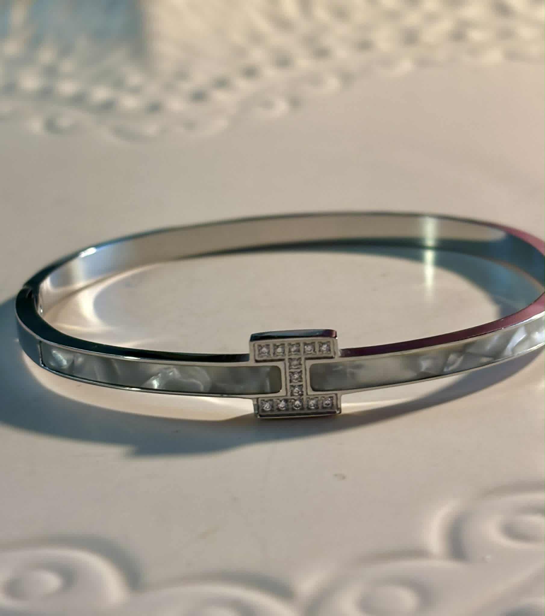 Bangle H shell silver