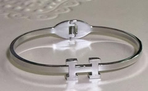 Bangle H silver thin