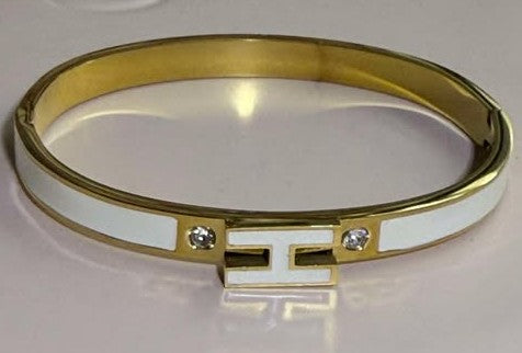 Bangle H white thin