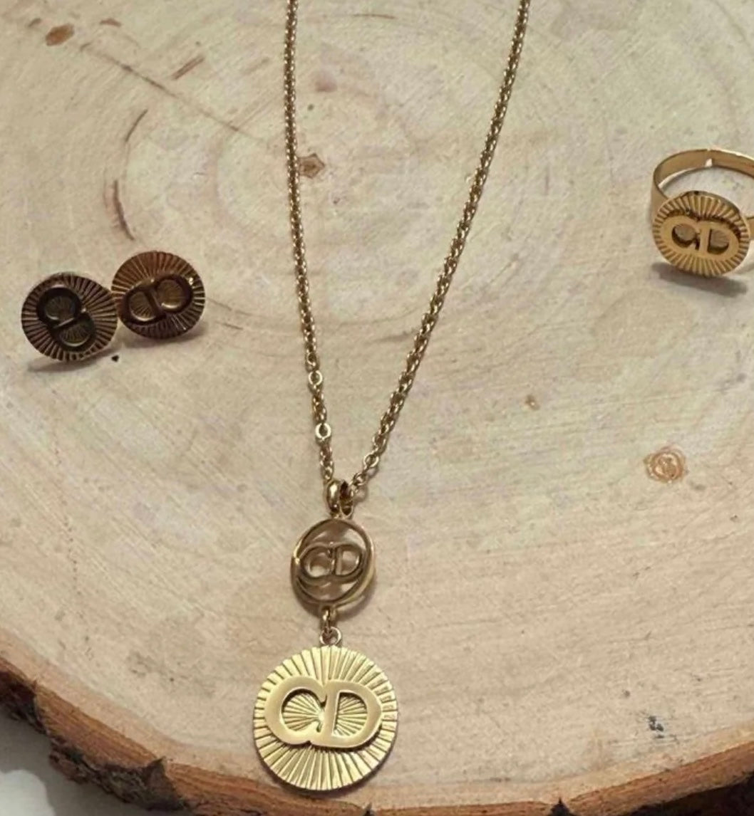 Necklace 3 pc CD set stainless