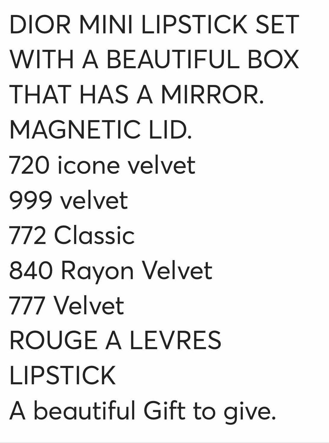 Lipstick set CD