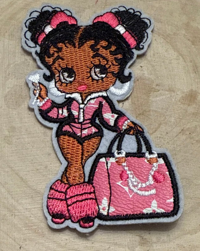 Patch pink girl