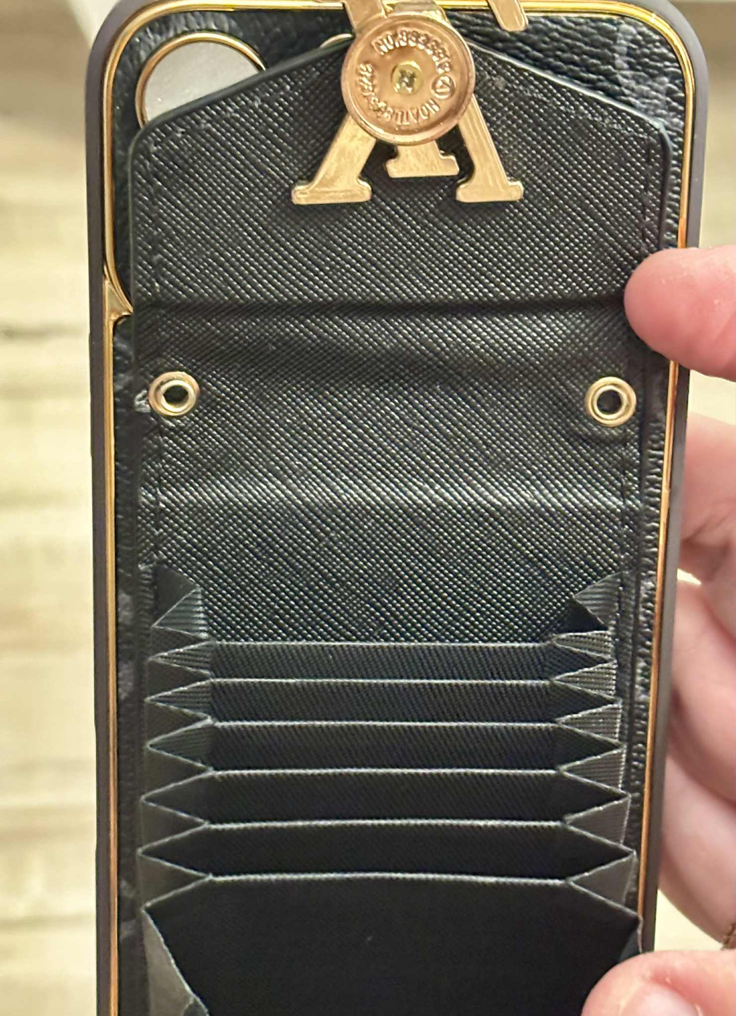 iPhone case L with card holder black