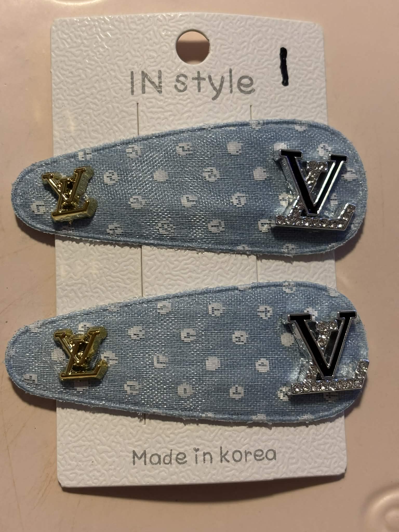 Hair clips jean L #1