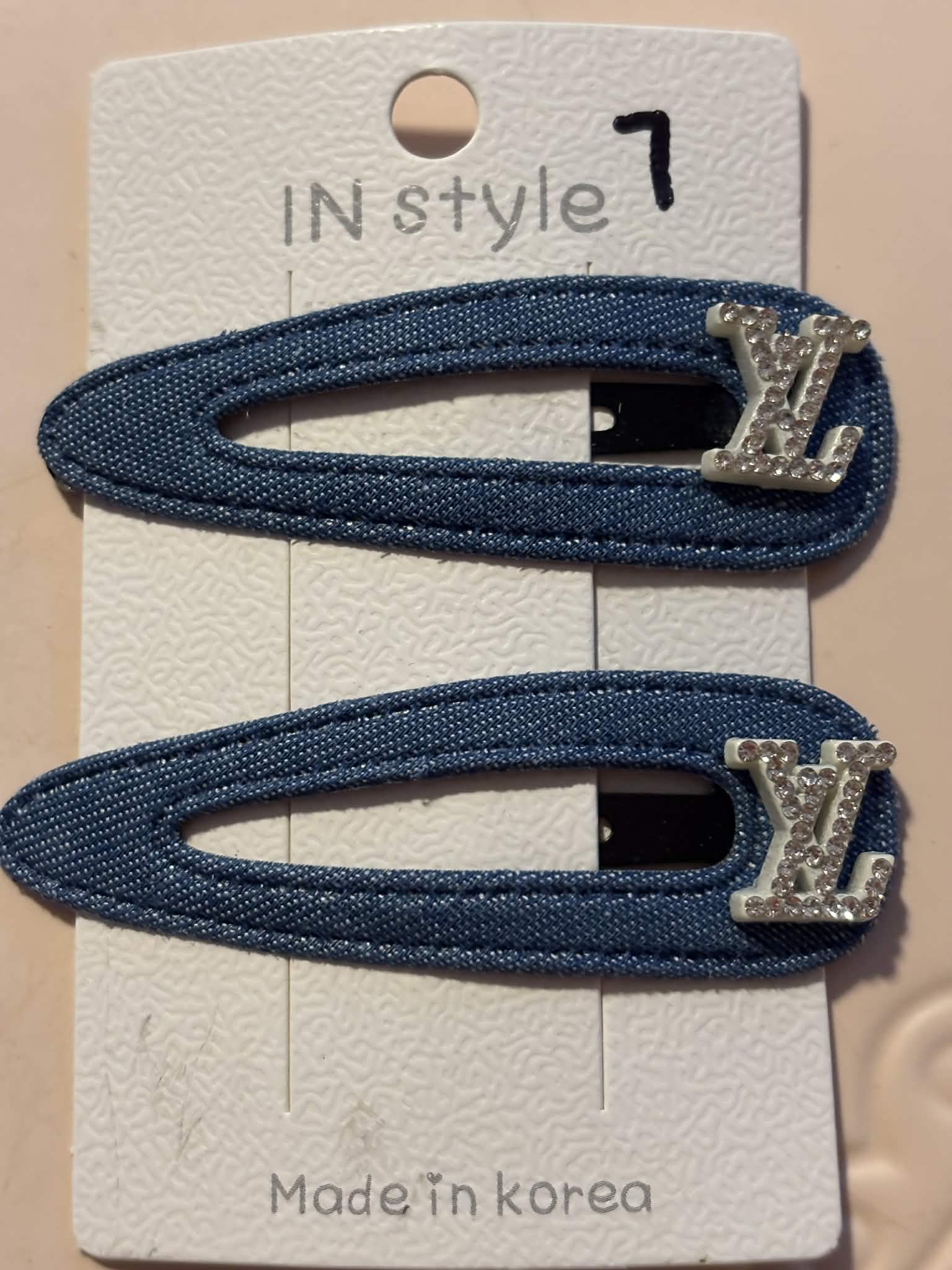Hair clips jean L #7