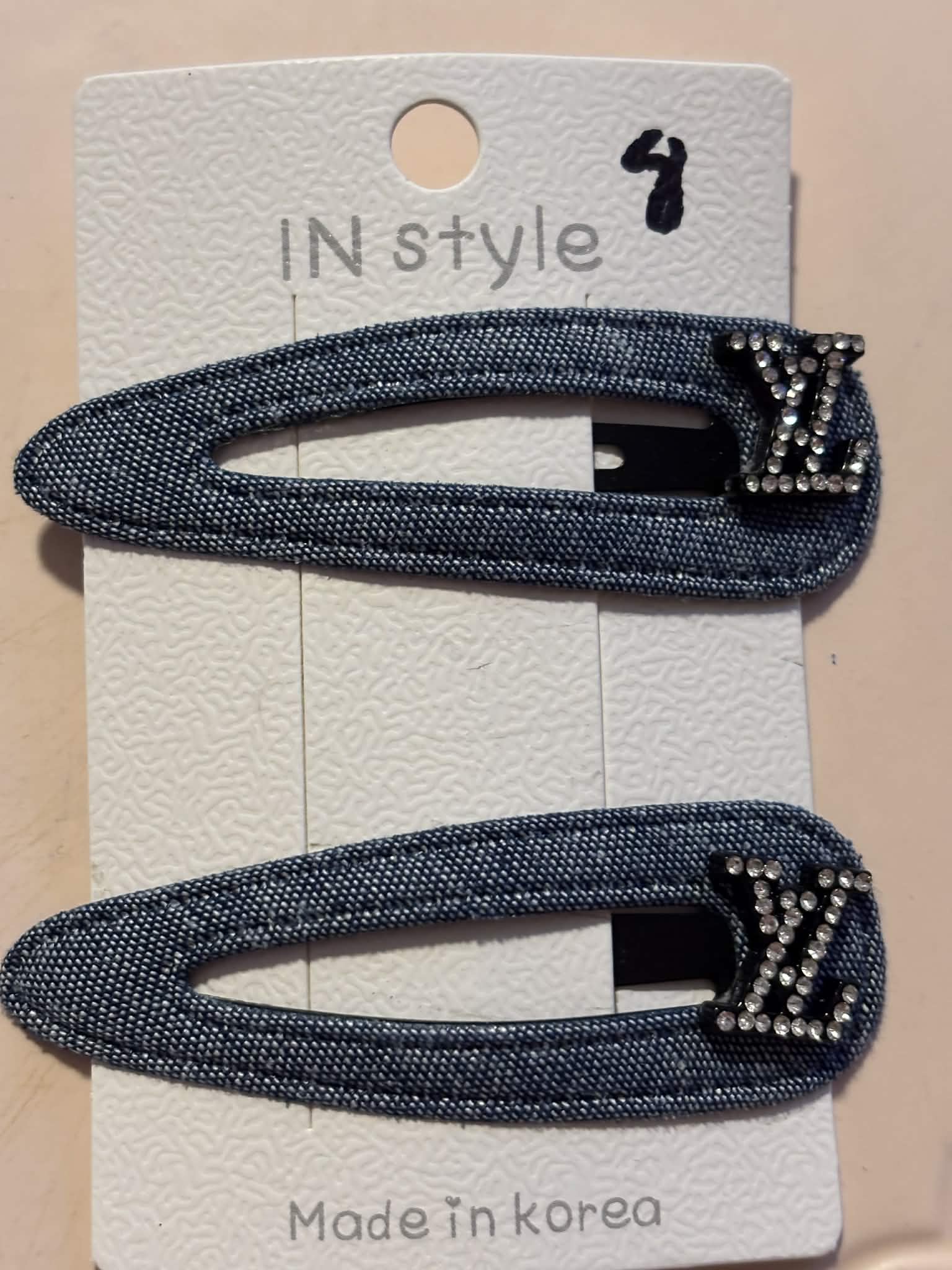 Hair clips jean L #8