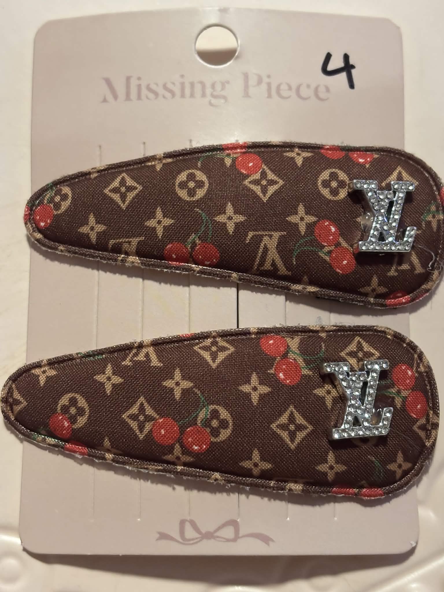 Hair clips jean L cherry #4