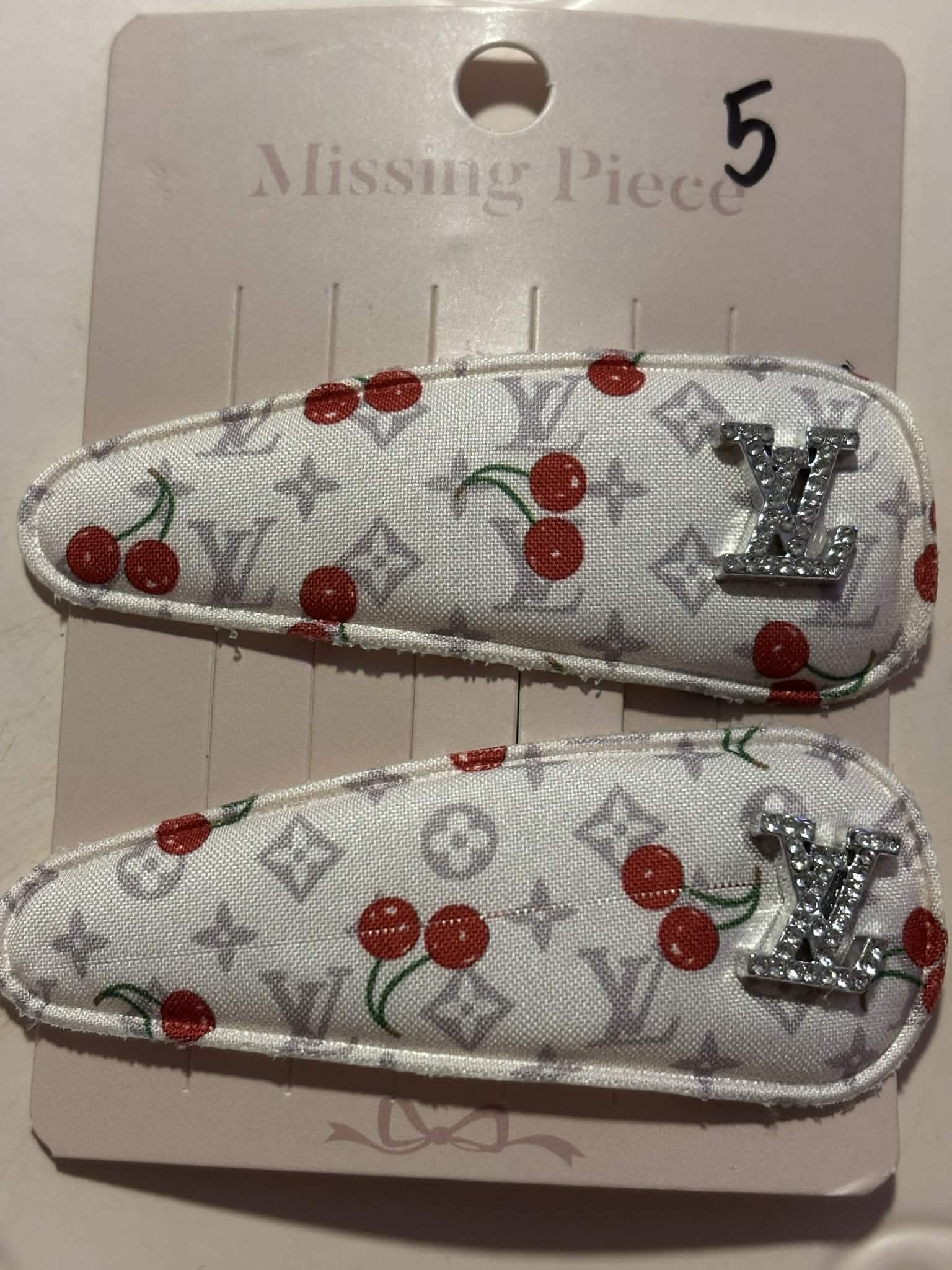 Hair clips jean L cherry #5