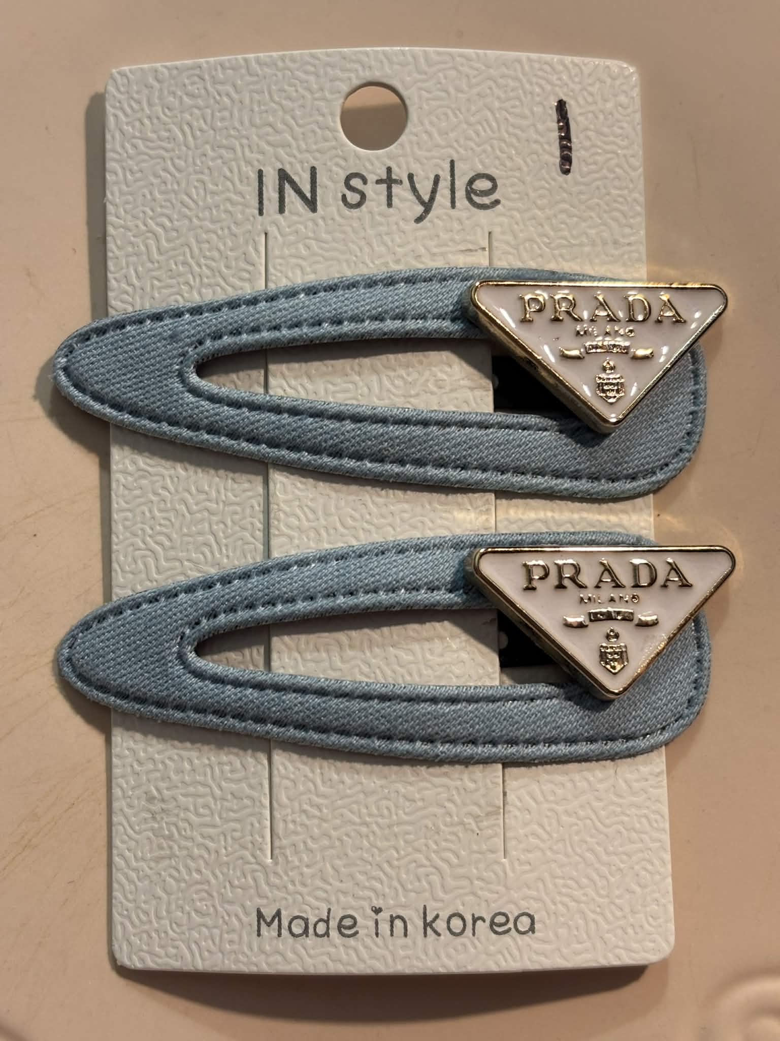 Hair clips jean P #1