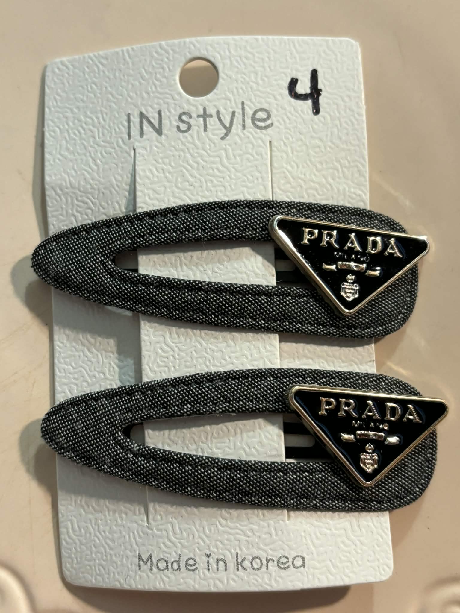 Hair clips jean P #4