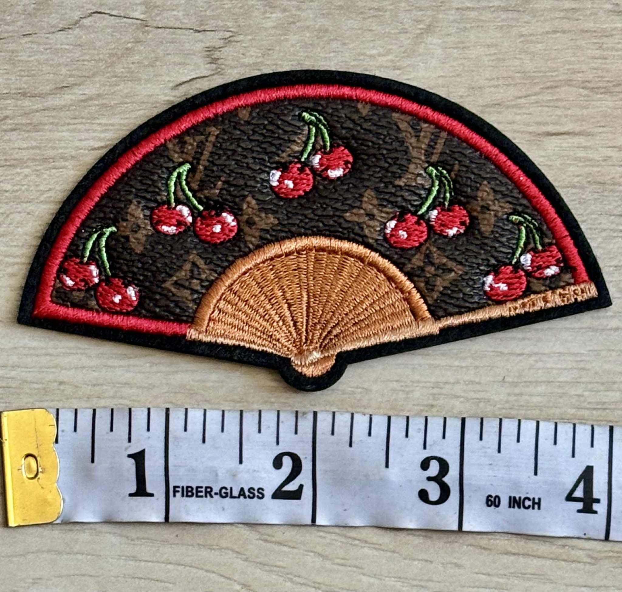 Patch L fan brown