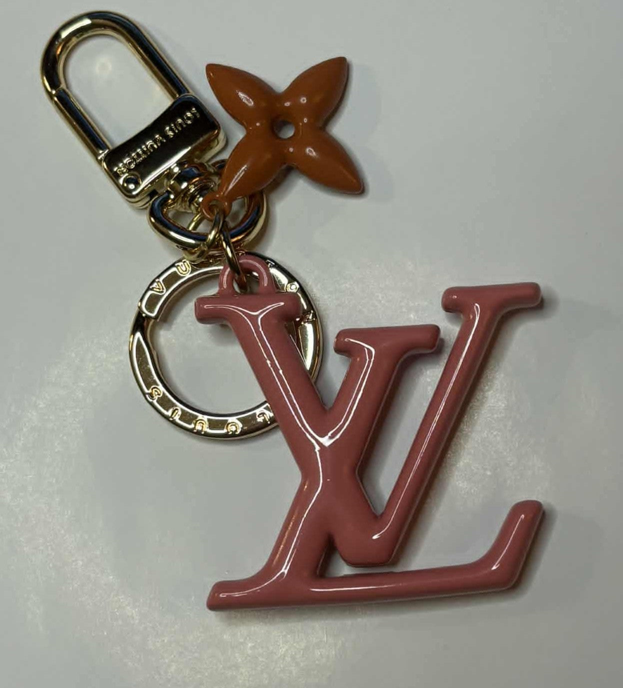Keychain L peachy pink