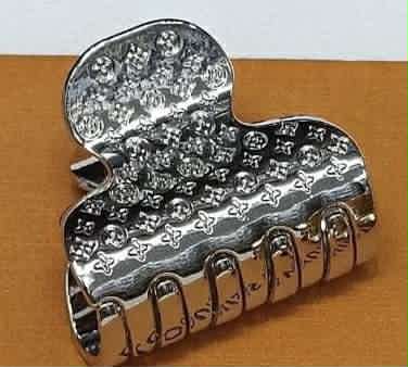 Hair clip L stainless silver claw