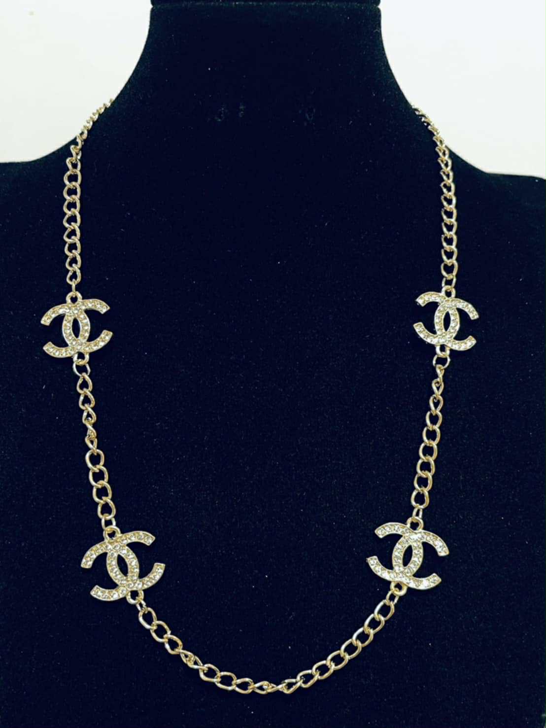 Necklace C bling gold