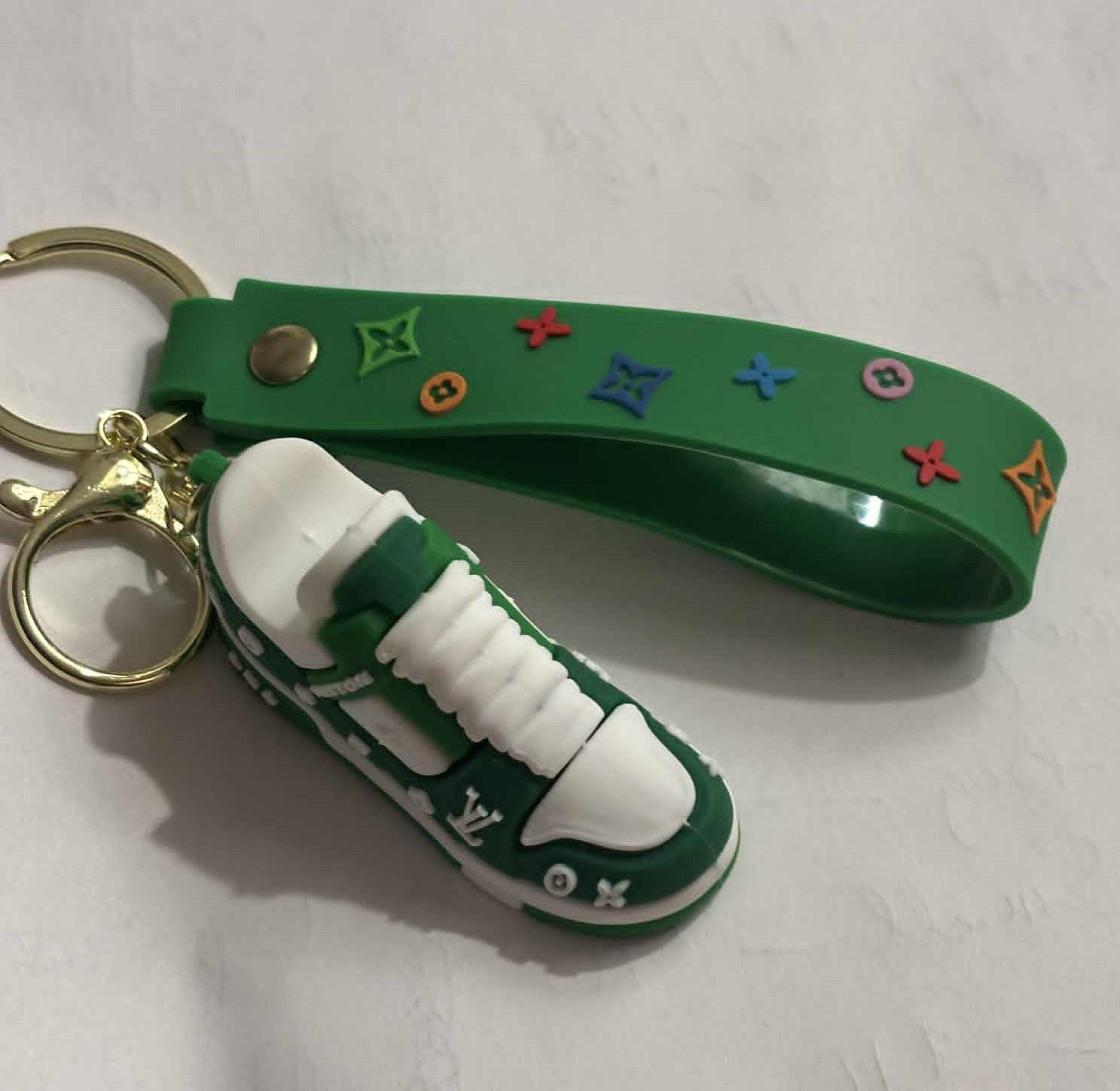 Keychain Nike shoe green