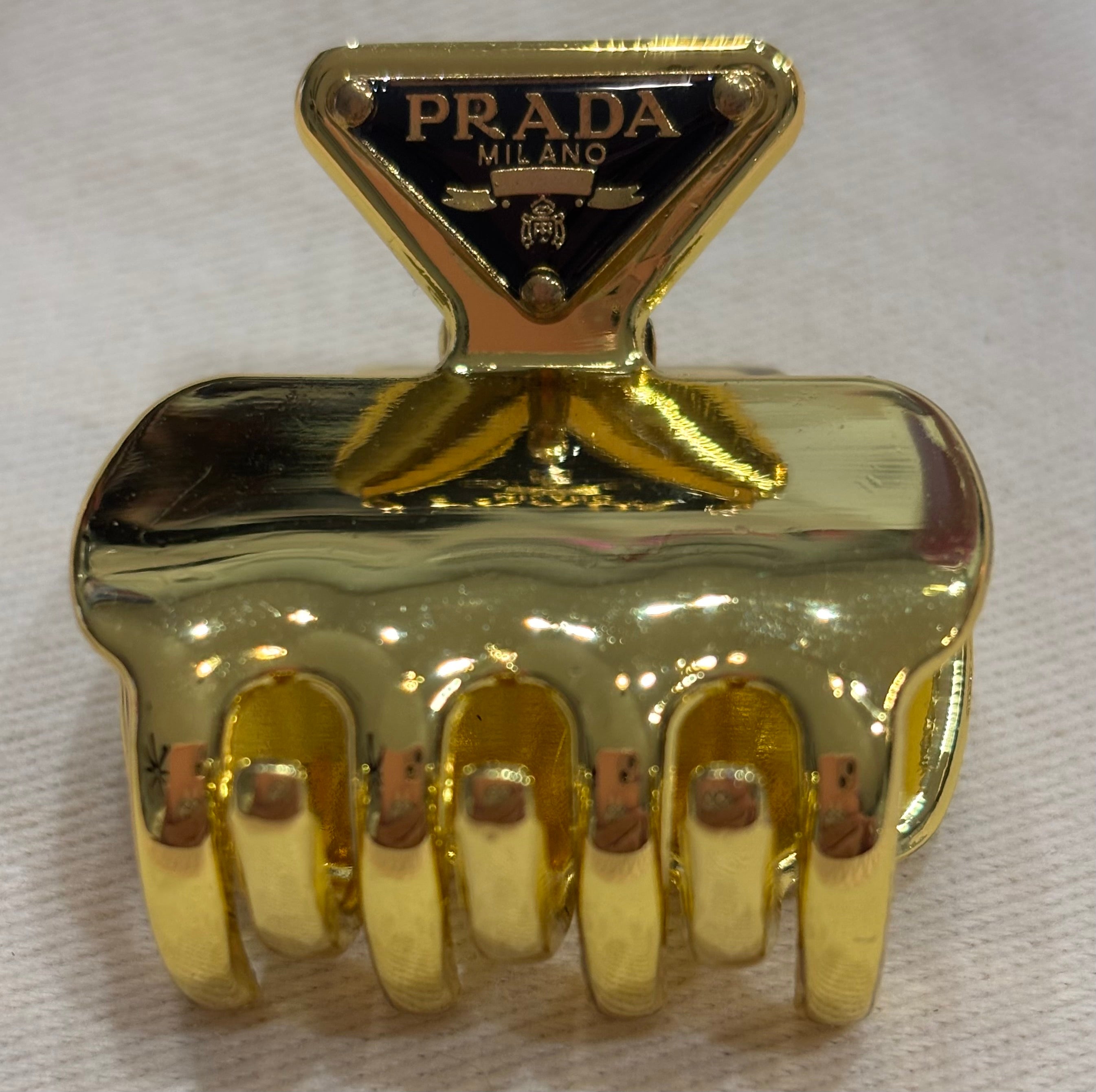 Hair clip P stainless gold claw