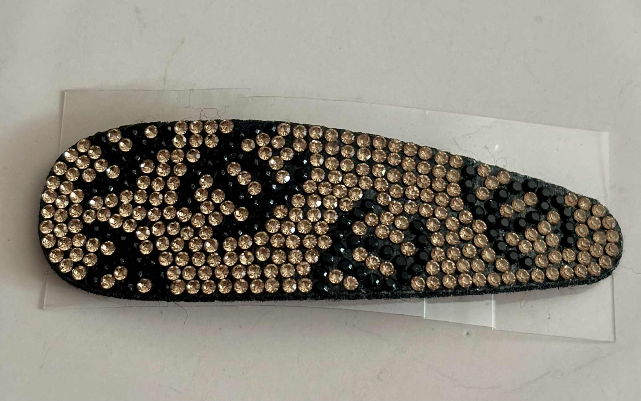 Hair clip C glitter surf gold