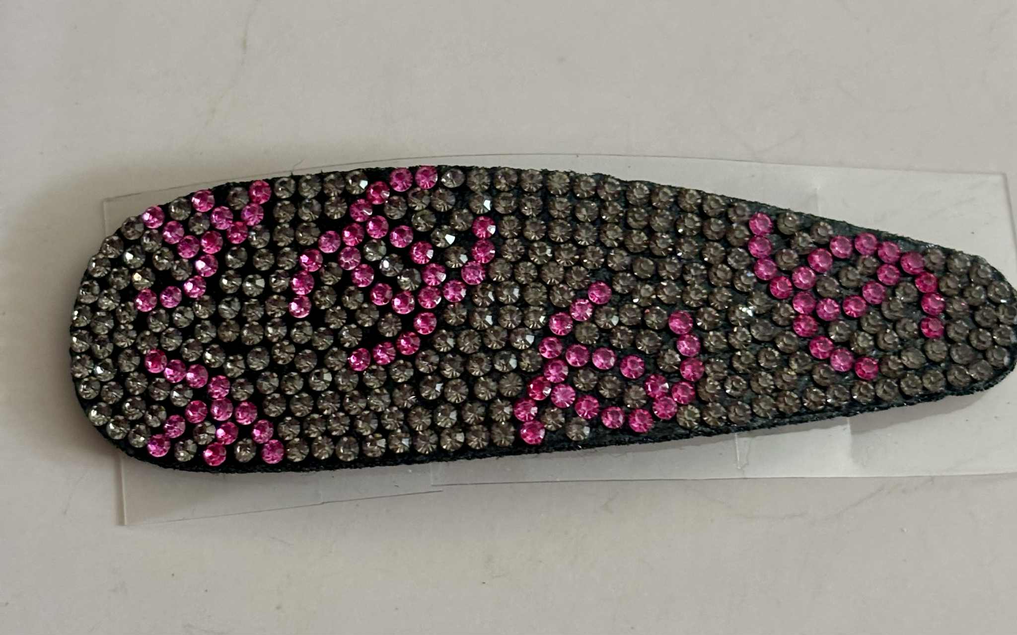 Hair clip C glitter surf plum