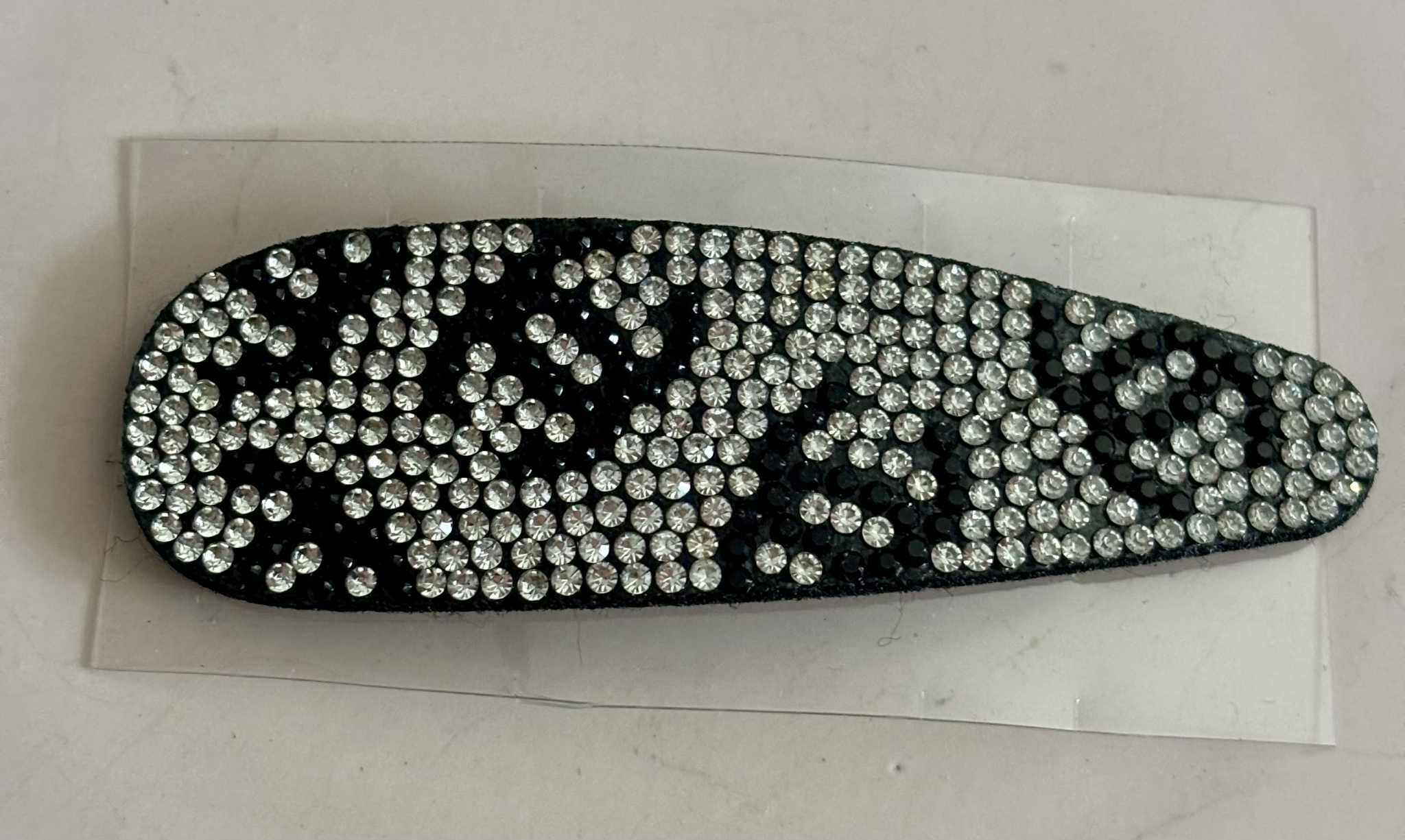 Hair clip C glitter surf silver