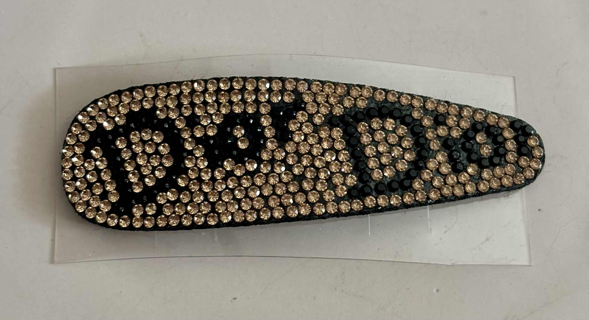 Hair clip D glitter surf gold