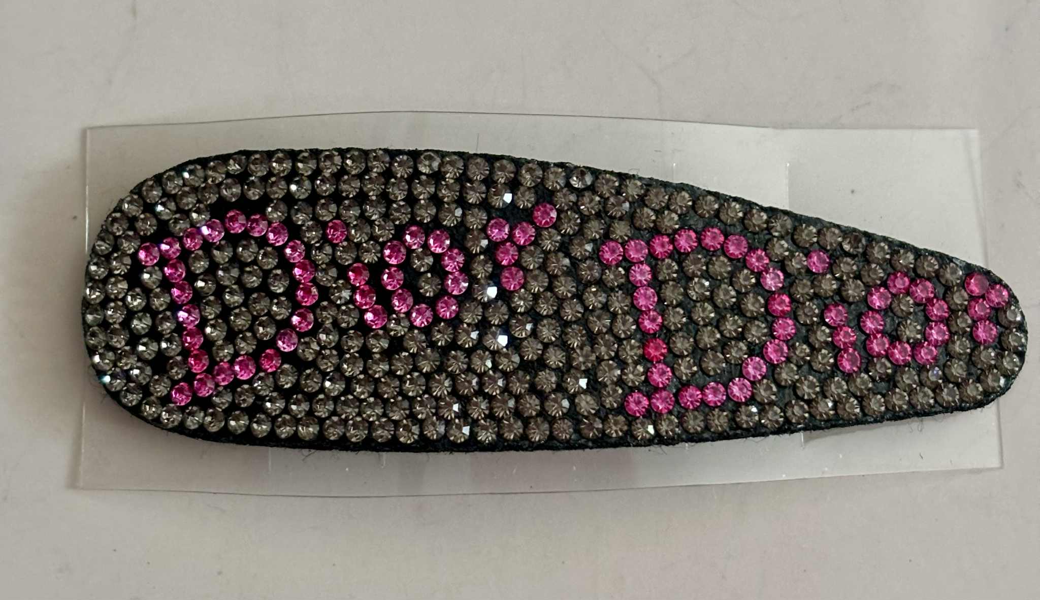 Hair clip D glitter surf plum