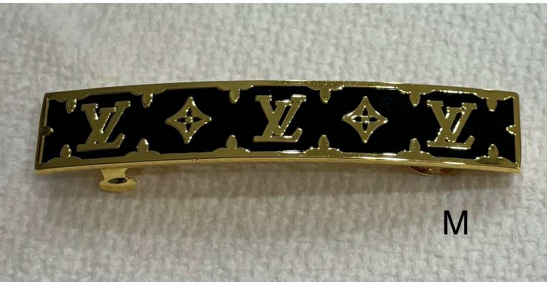 Hair clip stainless L black