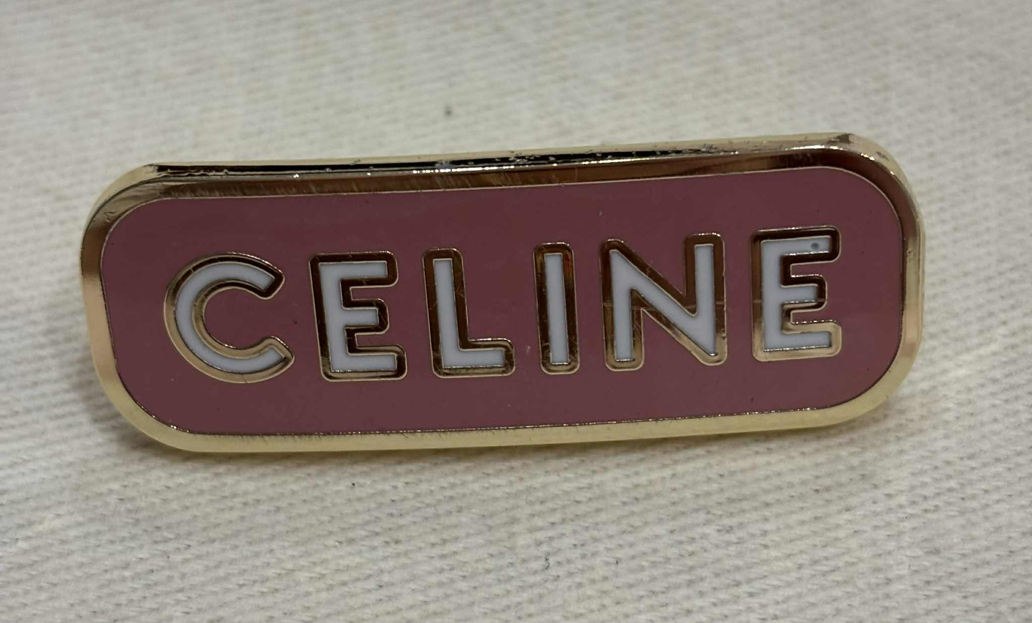 Hair clip stainless c pink