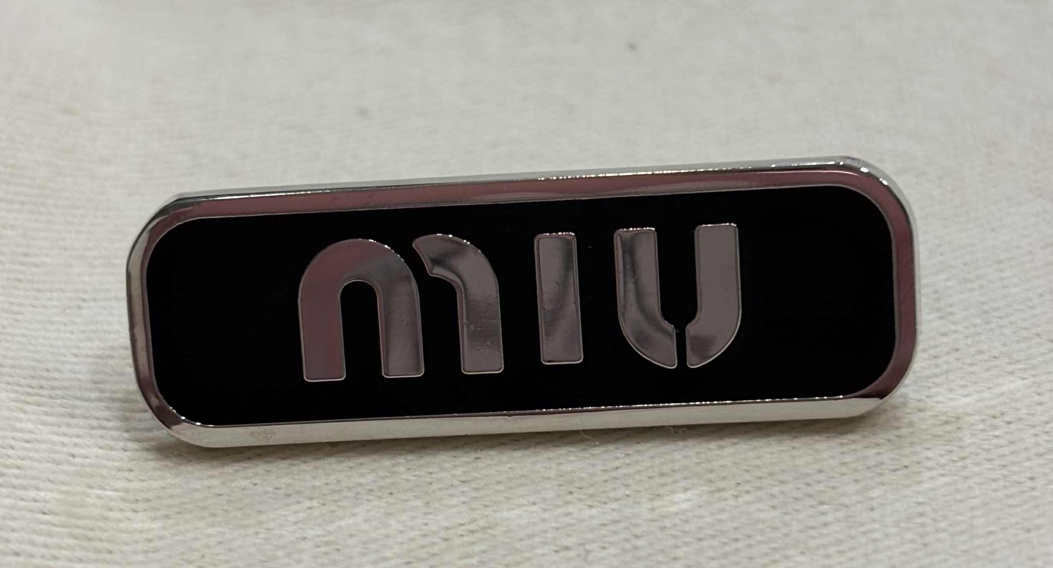 Hair clip stainless m black