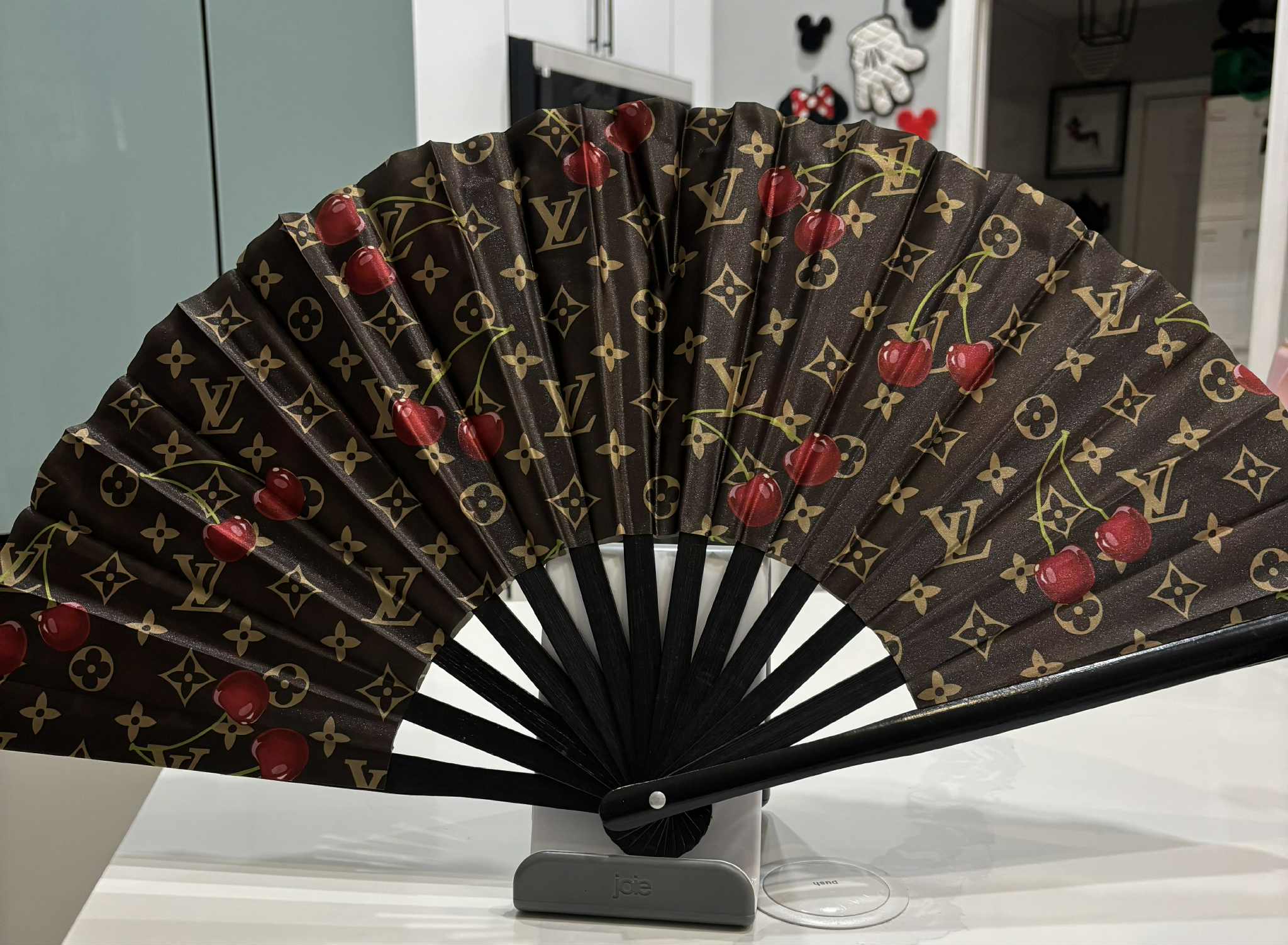 Folding fan L cherry