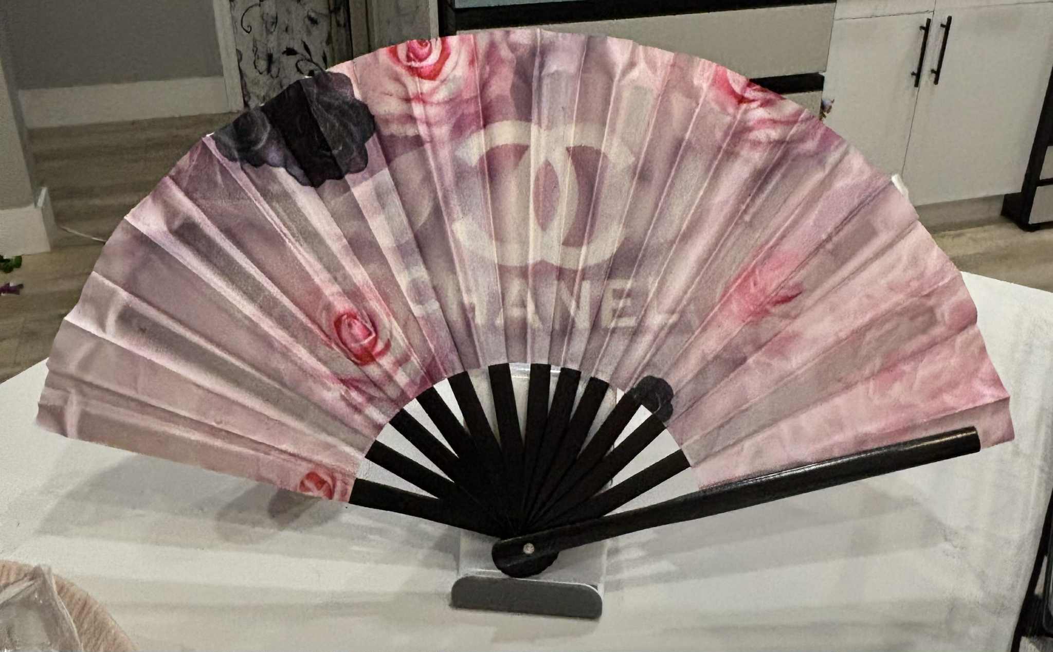 Folding fan C pink