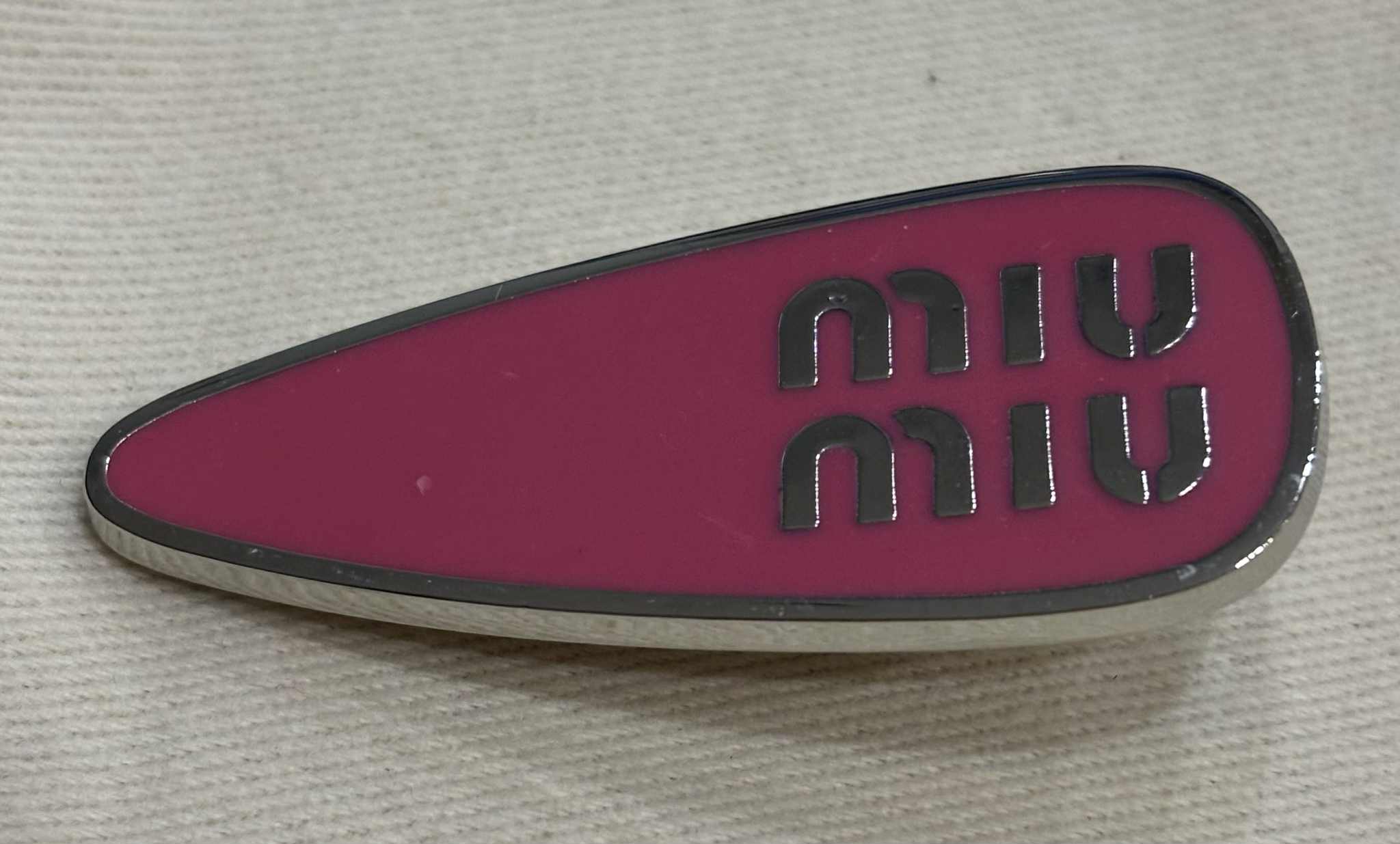 Hair clip stainless m pink